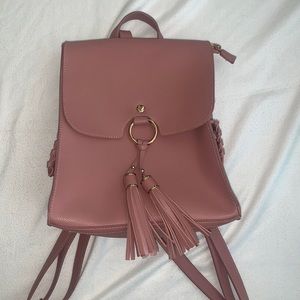 Pink medium backpack